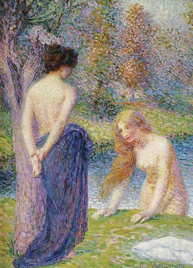 Hippolyte Petitjean Femmes au bain Norge oil painting art